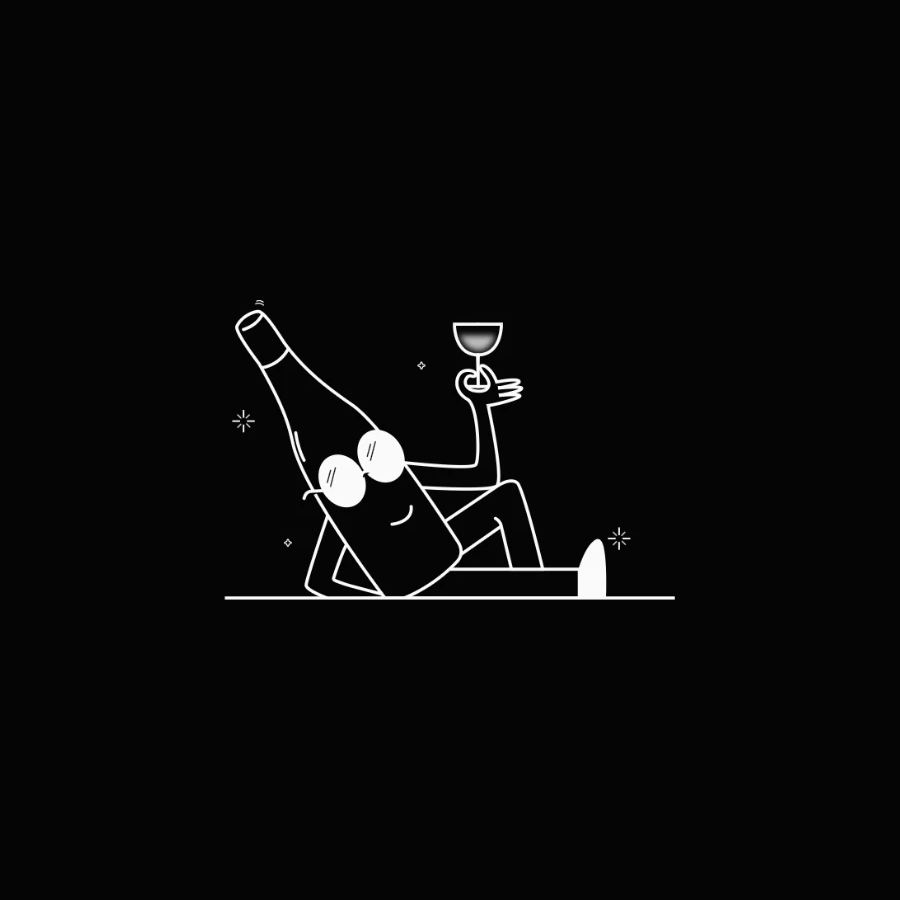 CIN CIN logo illustration — white line version on dark background